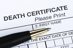 Death Certificate Retrieval (in 2-8 weeks) - Worldwide